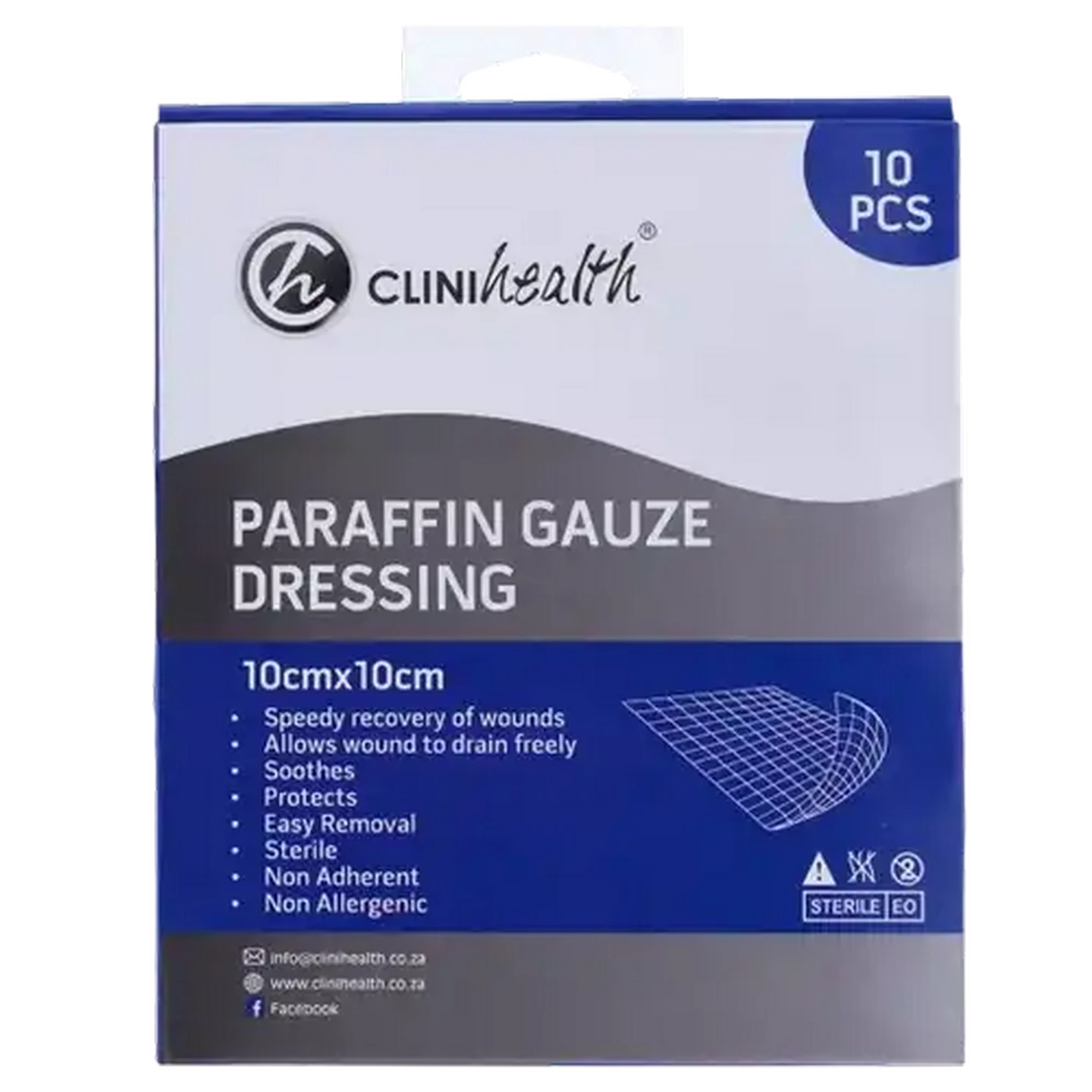 Sterile Paraffin Gauze Dressing – 100mm x 100mm